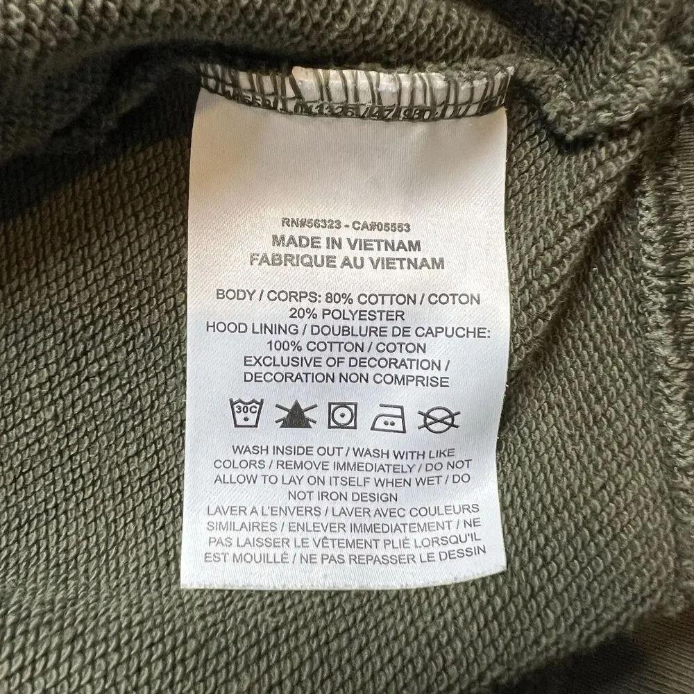 Nike Women’s Hoodie Long Sleeve Sweatshirt Army Green Camo Print Size M